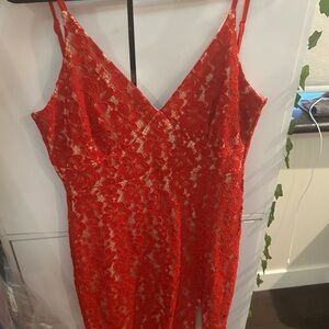 Lulu's Vibrant Red Dress